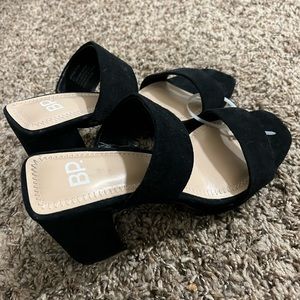 BP chunky black heels